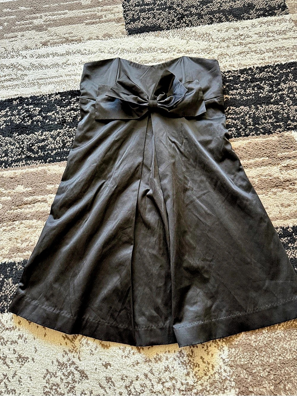 Foxy Loxy Bow Front Mini Dress in Black Size Medium